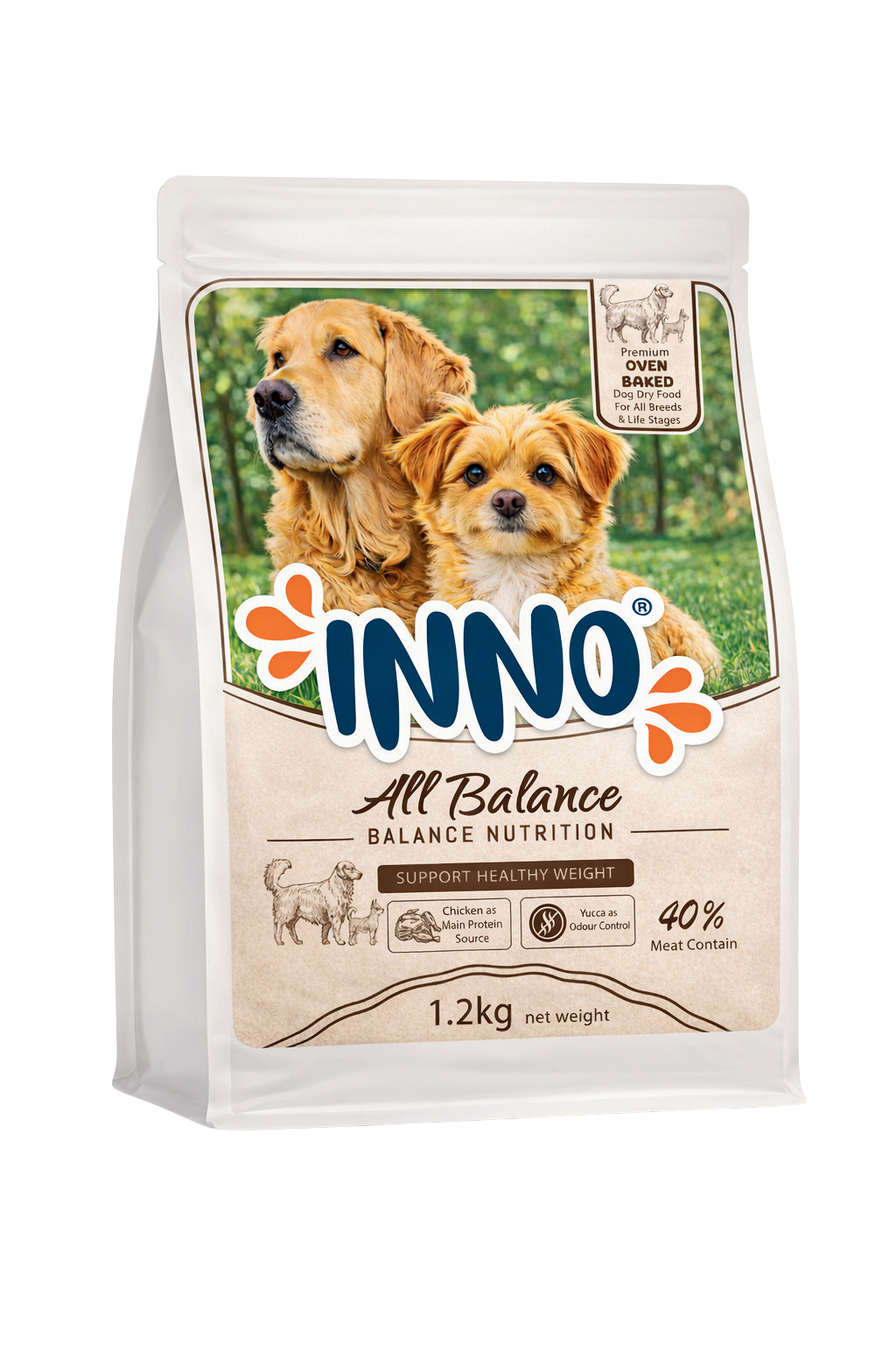 INNO® All Balance oven-baked dog food pouch