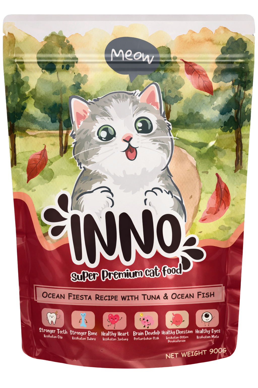 INNO® Ocean Fiesta oven-baked cat food pouch