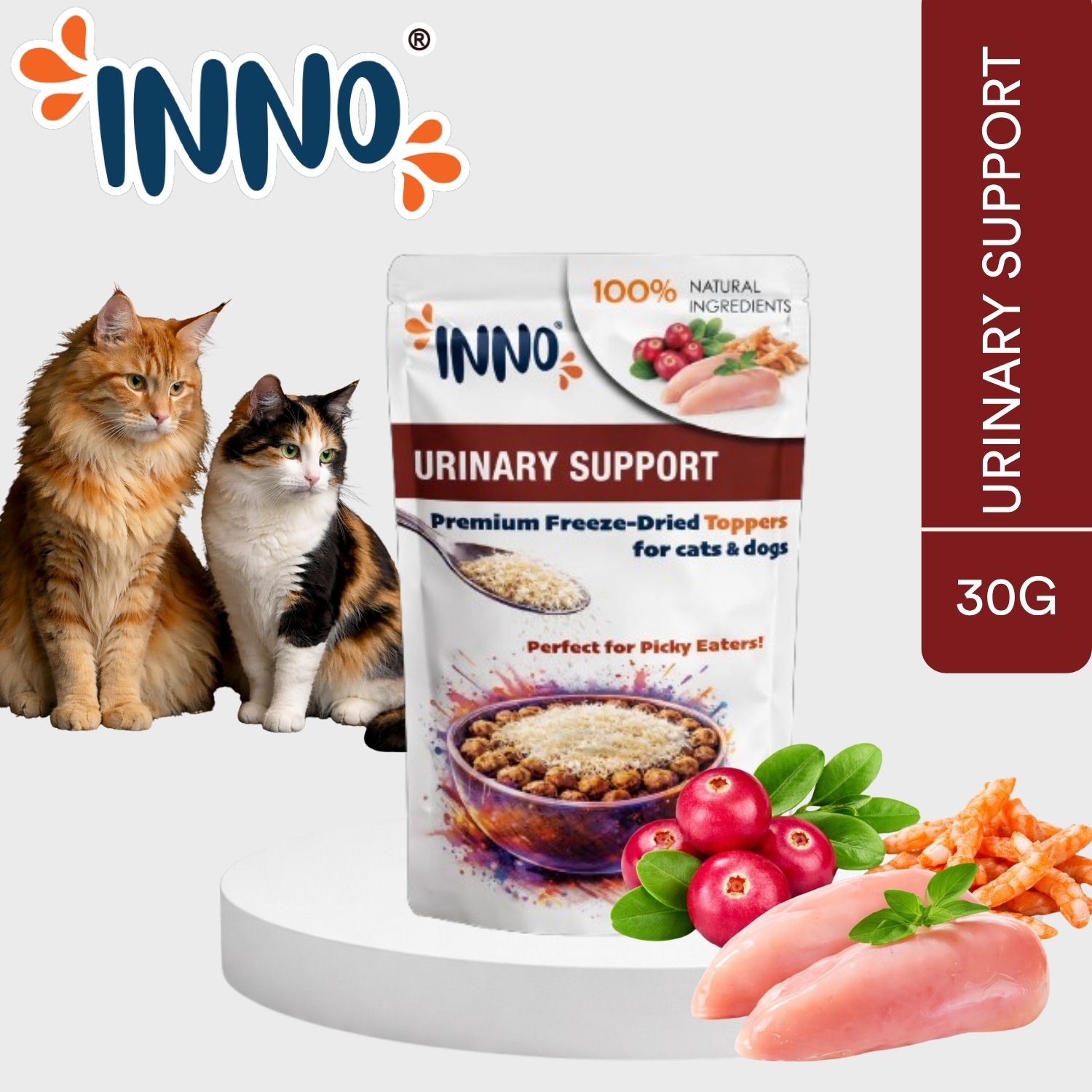 INNO® Urinary Support freeze-dried functional topper 30g