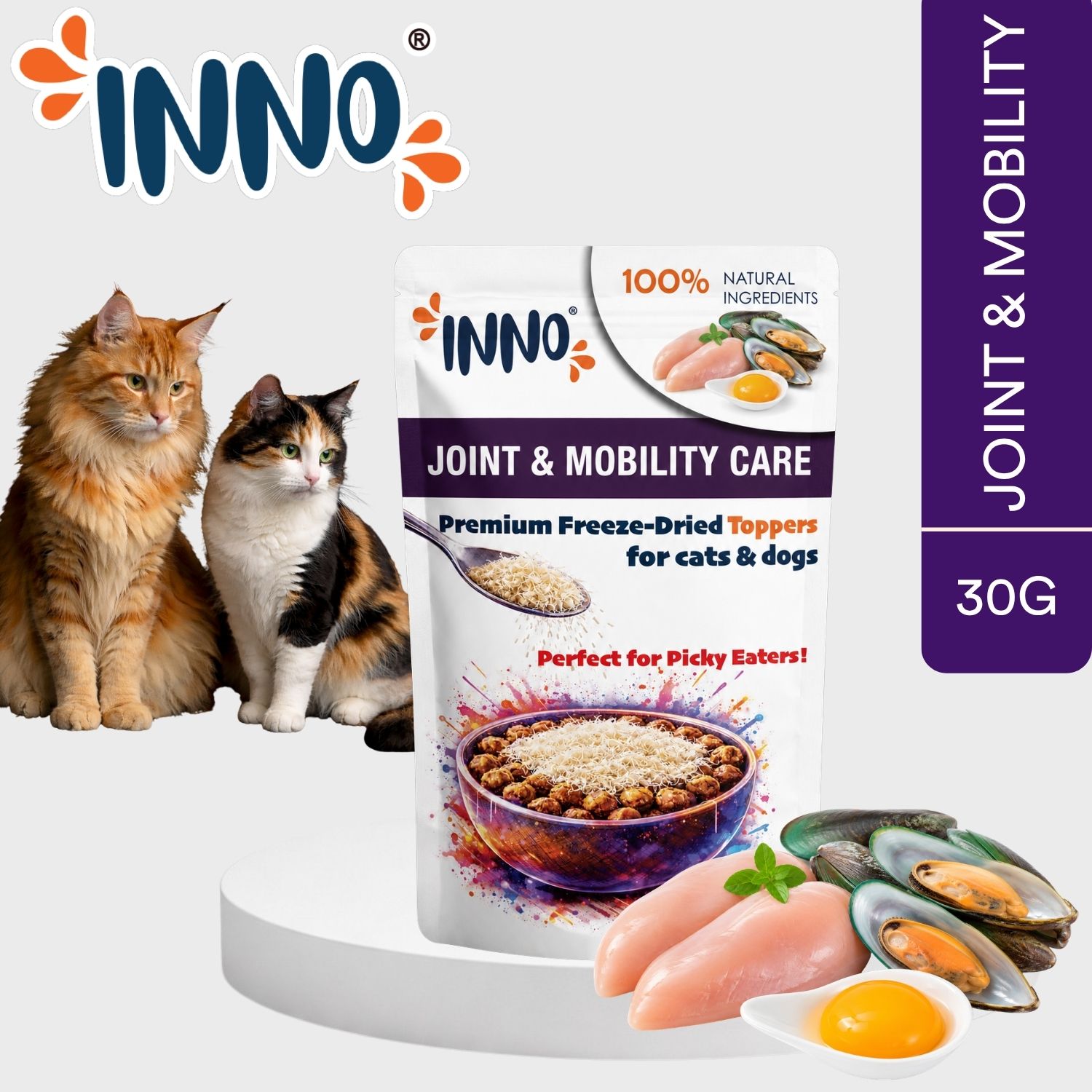 INNO® Joint & Mobility Care freeze-dried functional topper 30g