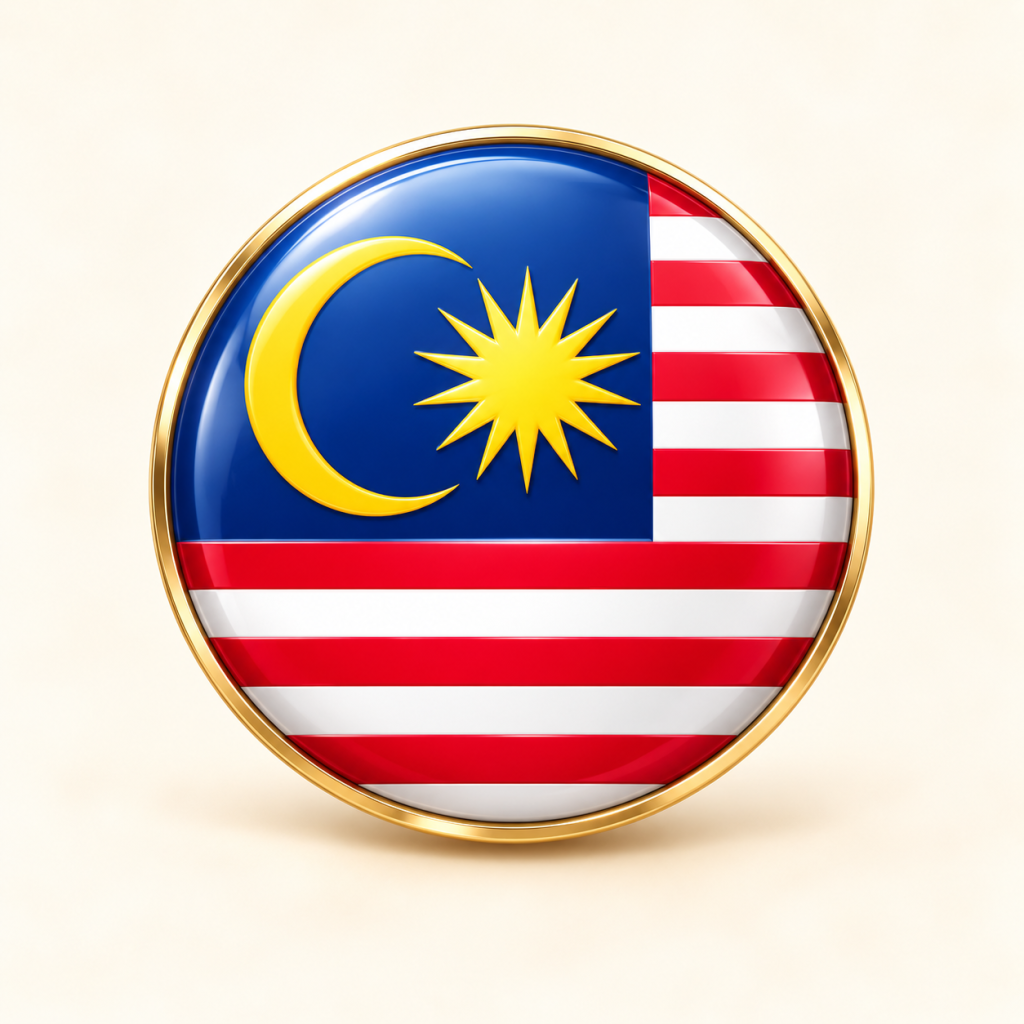 Jalur Gemilang Malaysian flag badge